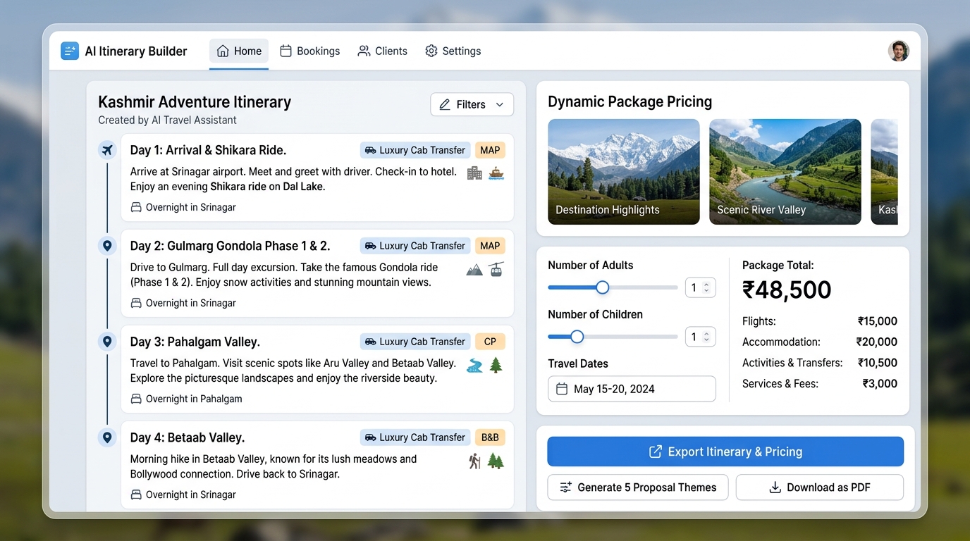 Travel Navigator AI Itinerary Builder